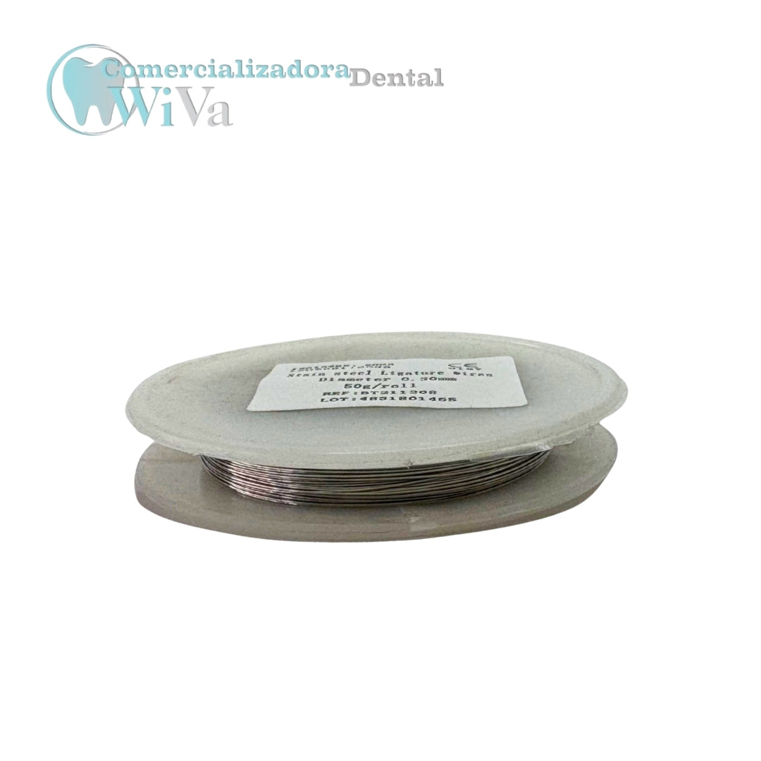 Rollo de ligadura metálica / Acero inoxidable 50gr