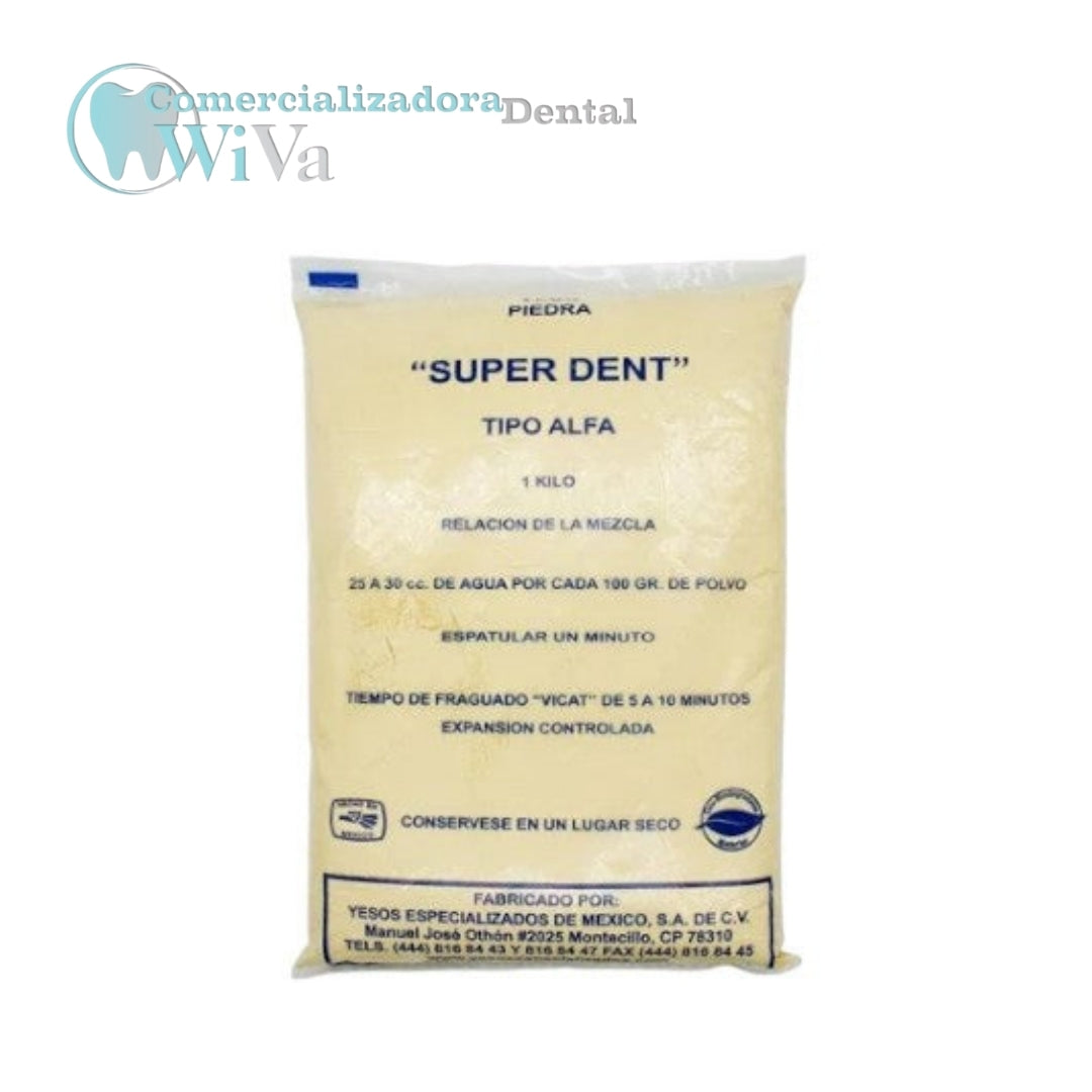Yeso piedra amarillo Super Dent