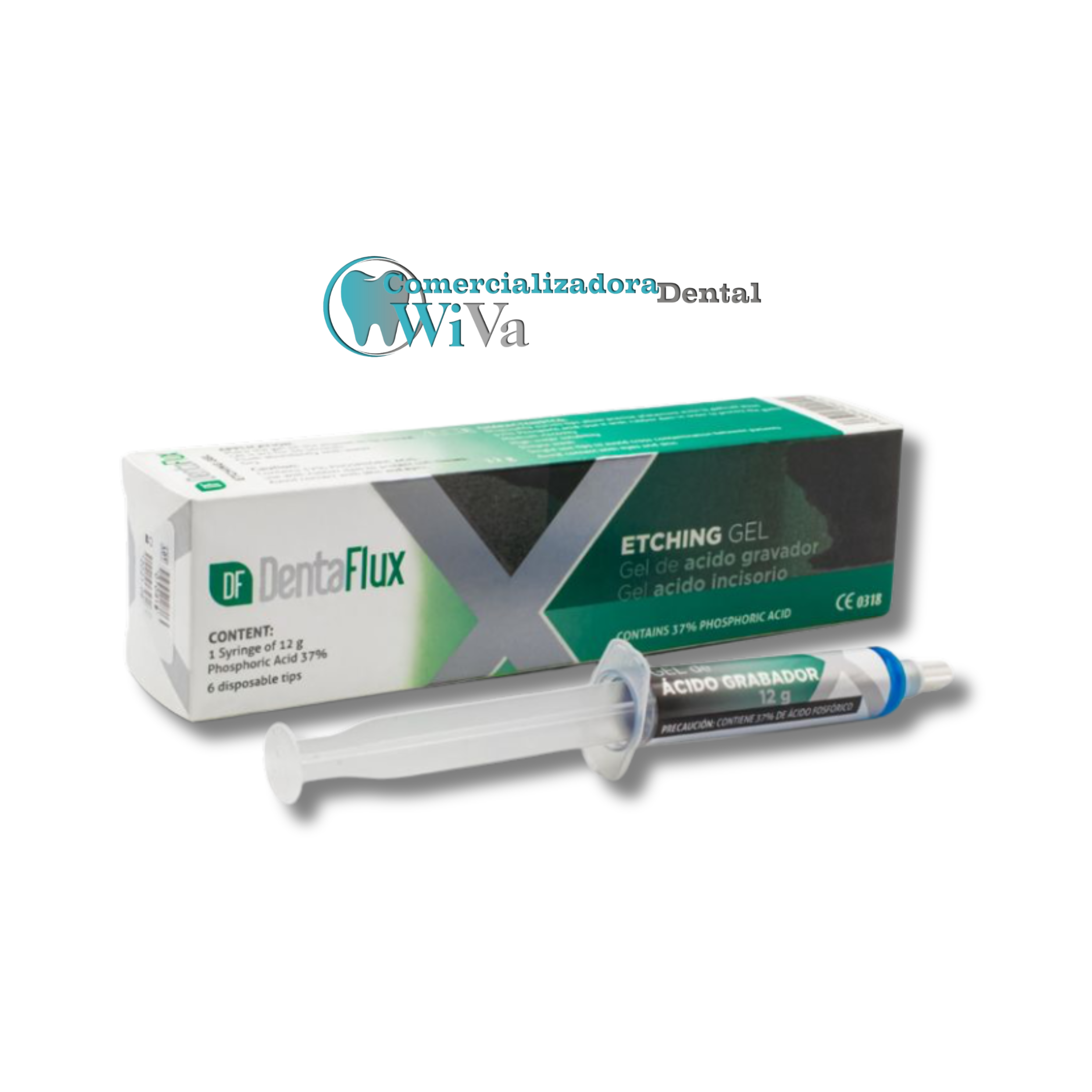 Ácido Grabador Dentaflux – Jeringa de 12g