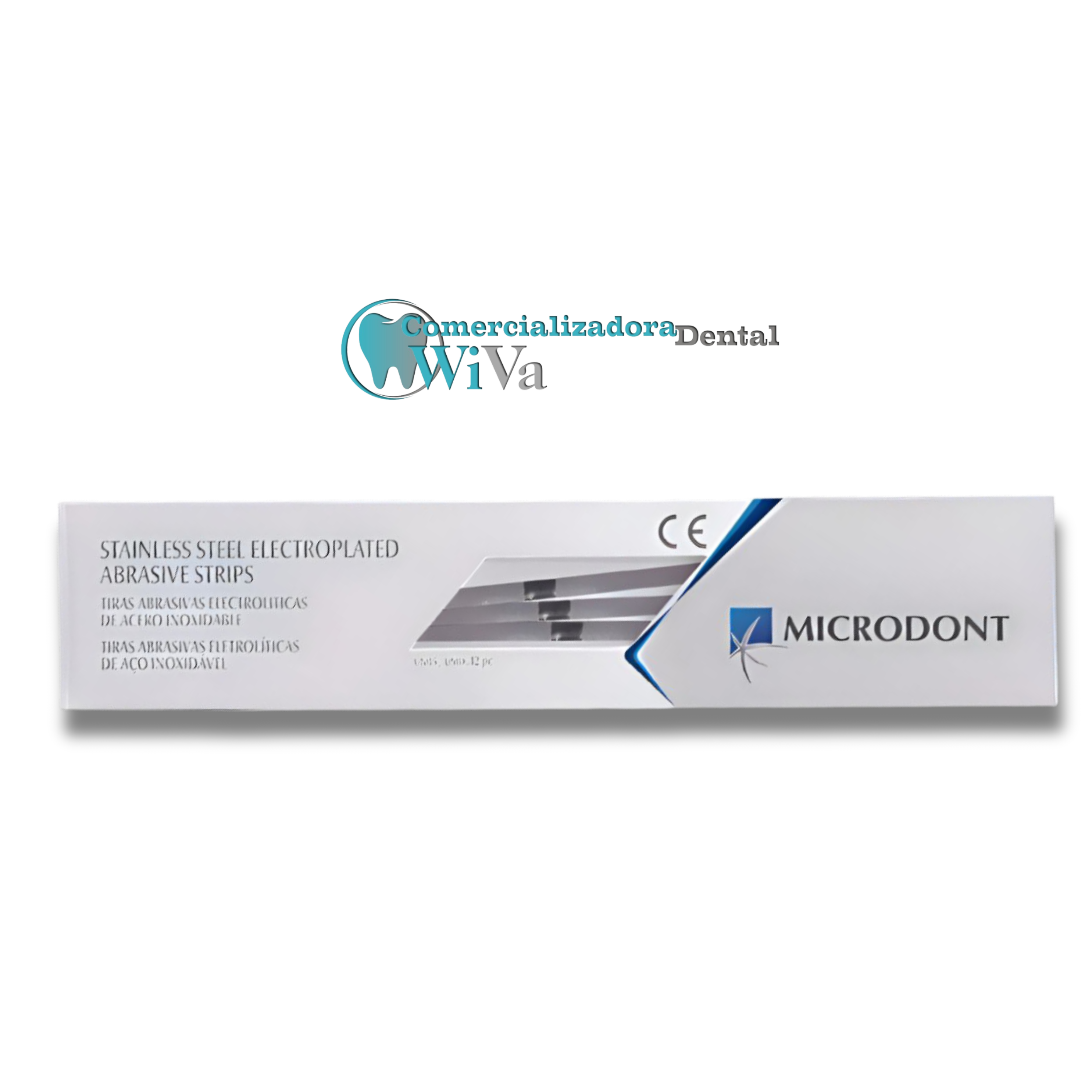 Tira Lija Stripping Doble Cara – Microdont (Paquete con 12)