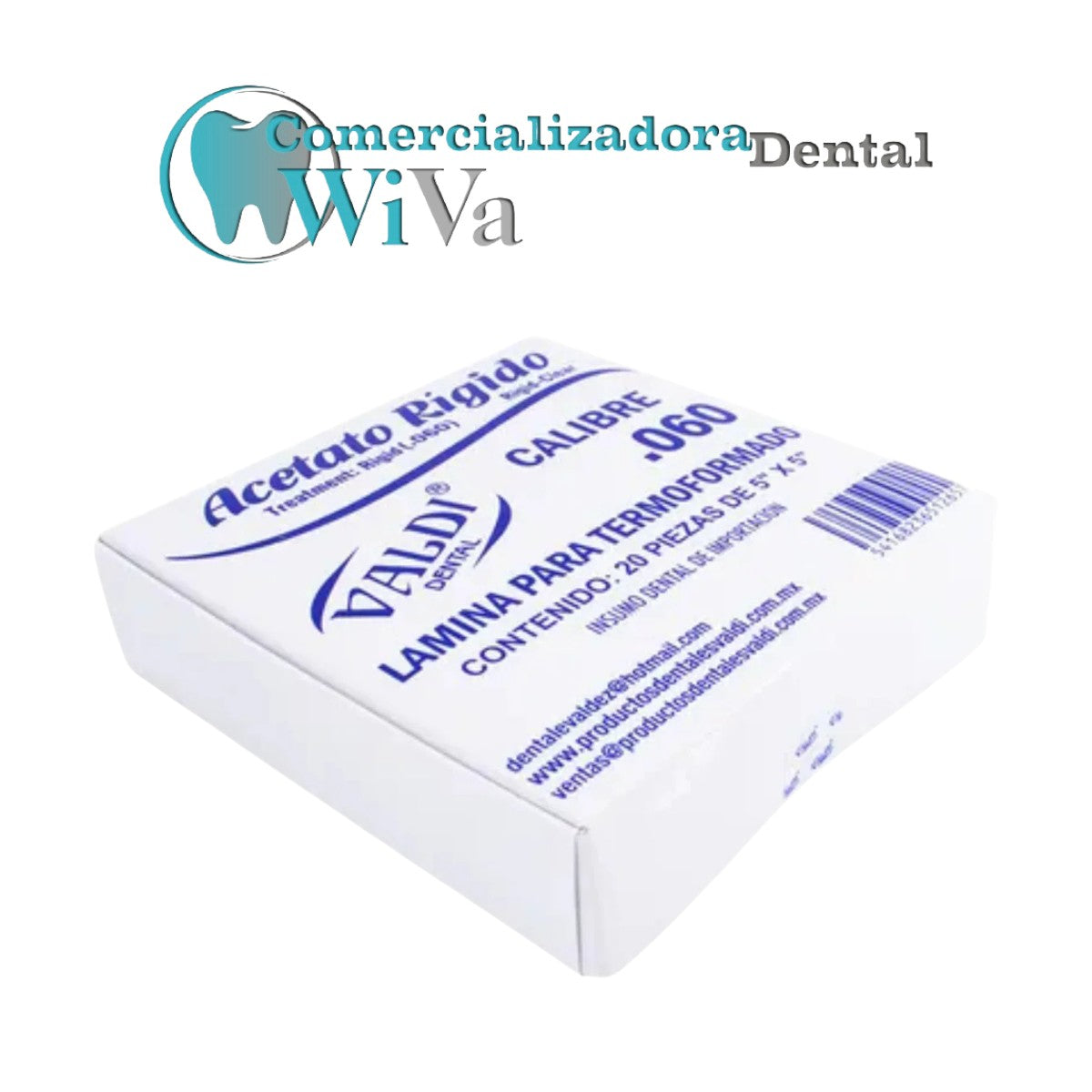Acetato Rígido No. 60 – Valdi (20 piezas)