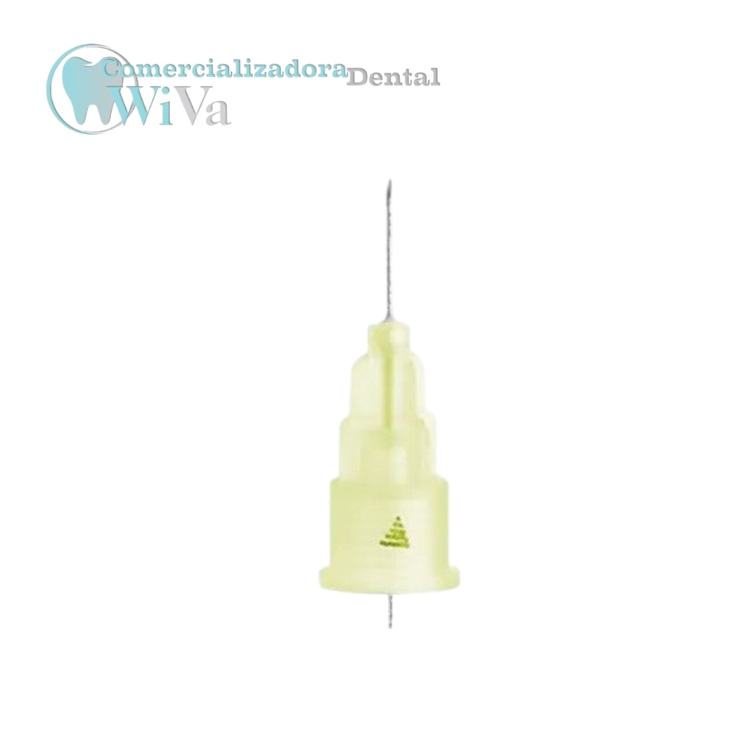 Agujas Dentales Estériles 30G Extra Corta (0.3 x 12 mm) ANELSAM 100 pzs