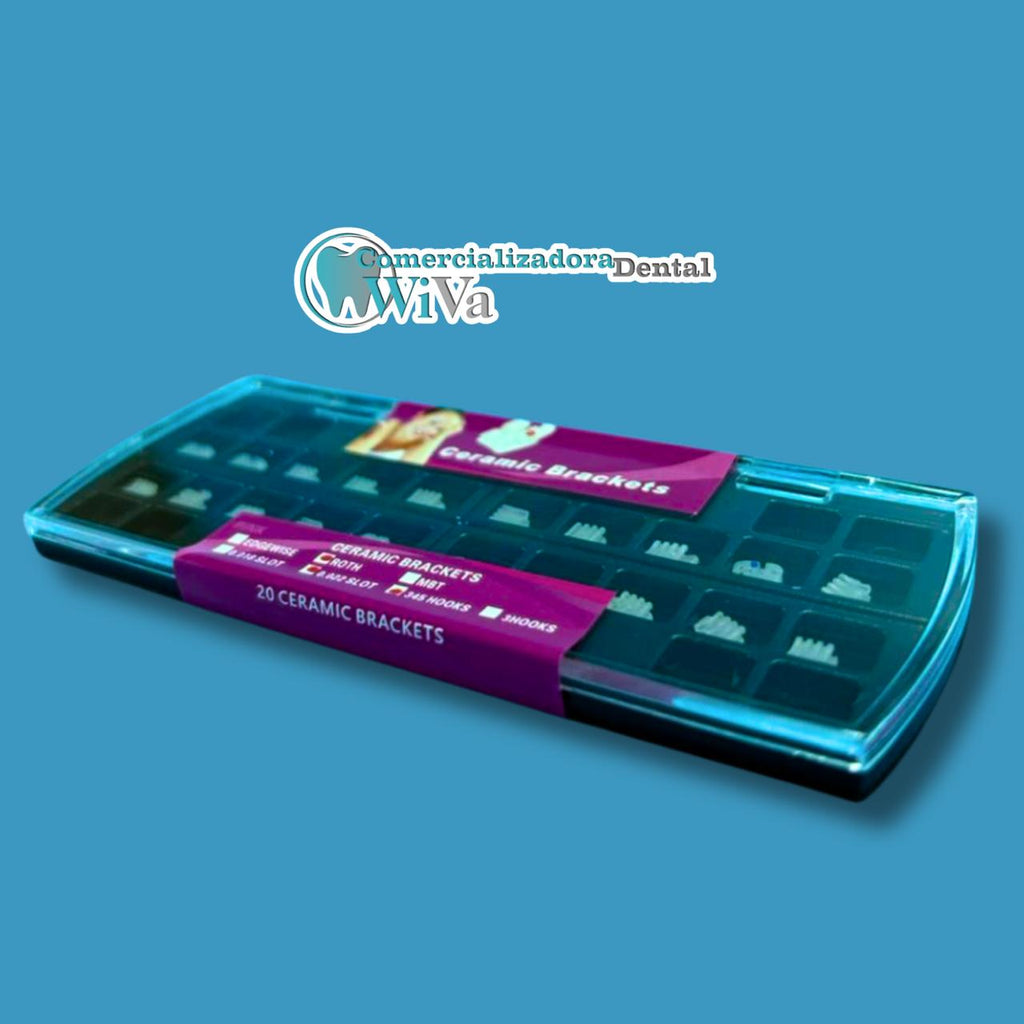 Brackets cerámicos gancho en 3,4,5, Roth .022