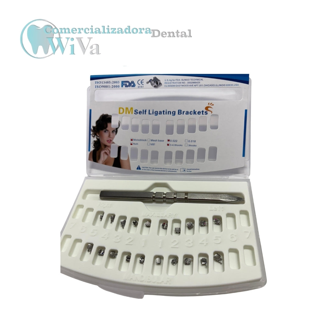 Brackets autoligado mini roth .022
