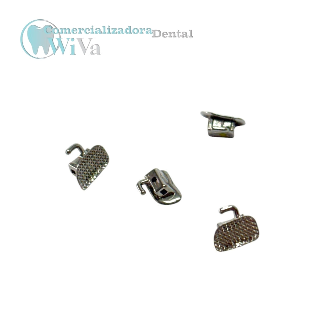Juego de Tubos MBT y Roth para Primer y Segundo Molar – Bondeables con Malla de 80 Hilos
