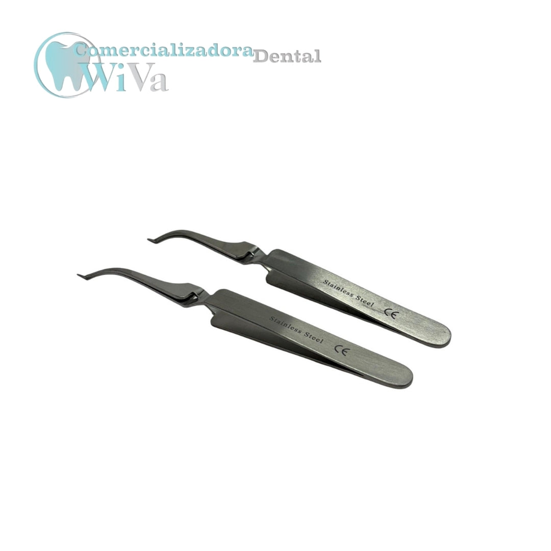 Pinzas Porta Tubos de Punta Fina – Acero Inoxidable