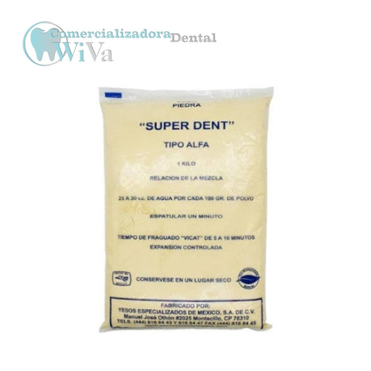 Yeso piedra amarillo Super Dent