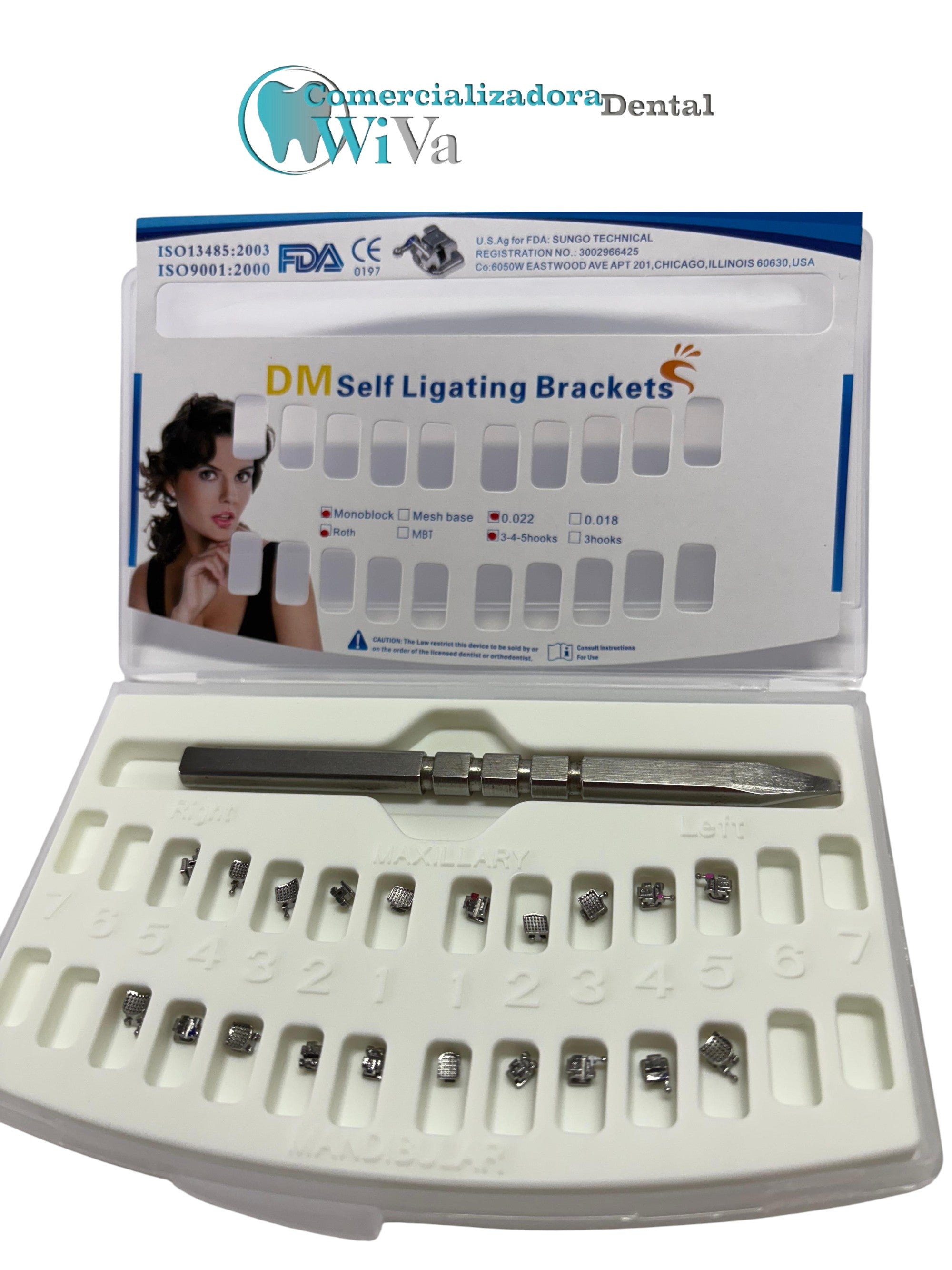 Brackets autoligado mini roth .022