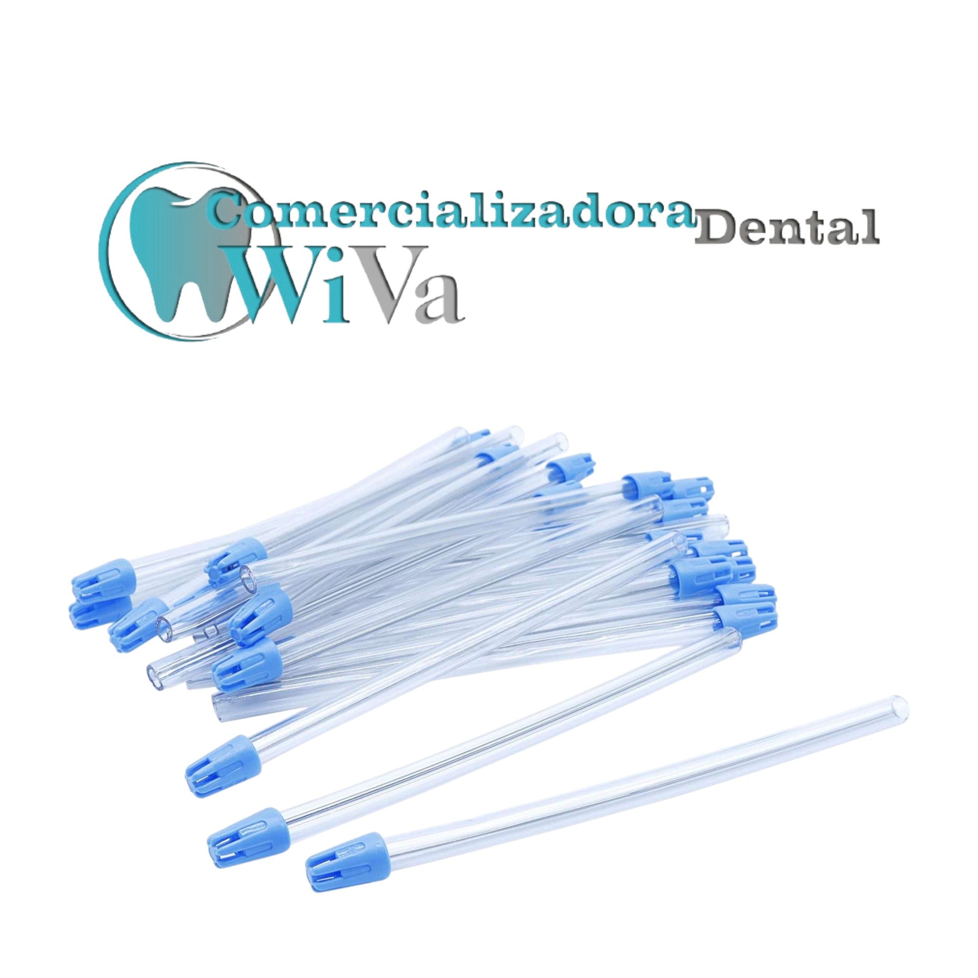 Eyector Desechable – Medicom (100 pzs) Transparente con Azul