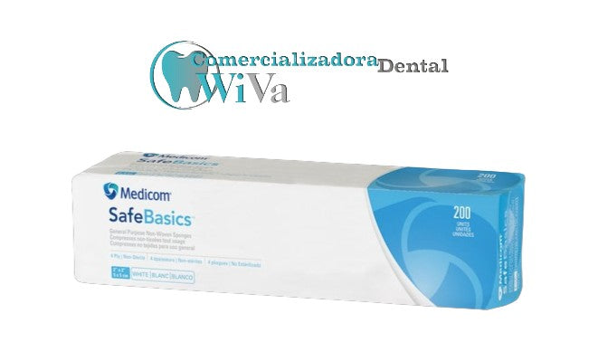 Gasas Medicom – Paquete con 200 piezas